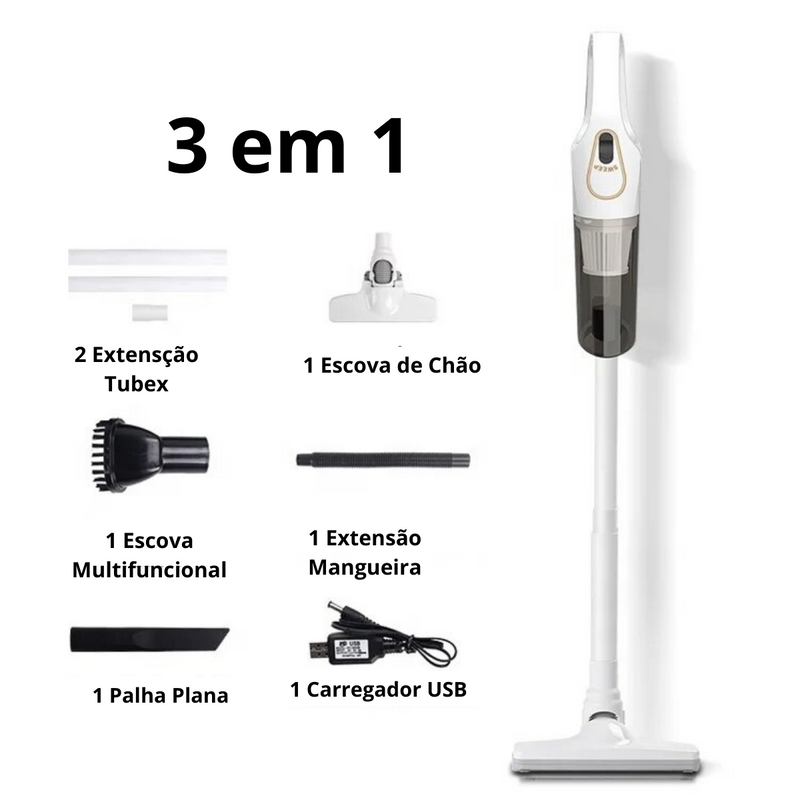 Aspirador de Pó Sem Fio de Alto Desempenho - CleanMaster 5000