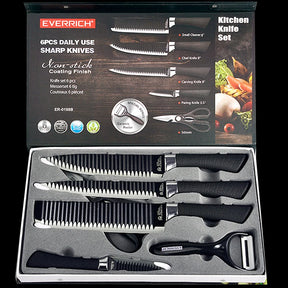 Conjunto de Facas em Aço Inoxidável Eco - 6 Peças
